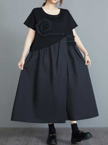 Good Intentions Frill Lace Midi Dress