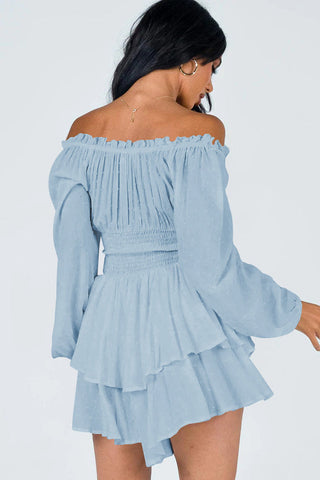 Tiered Swing Skater Romper