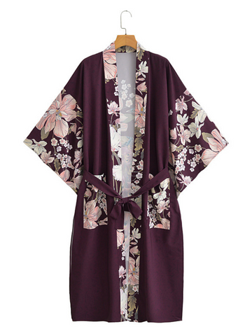 All In One Polyester Loose Kimono Gowns