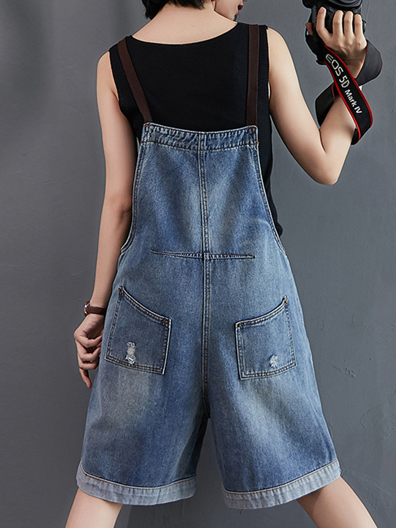 Like A Wind Short Overall Dungaree