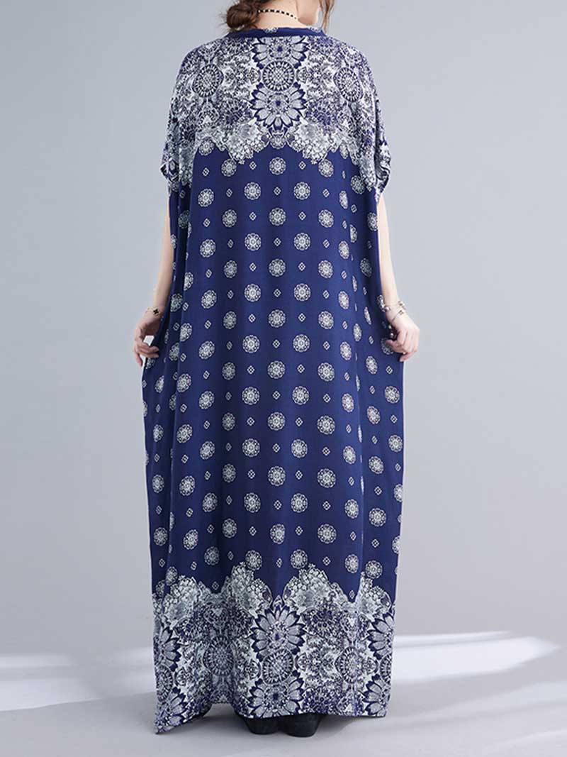 Hear A Song Printed Kaftan Dress