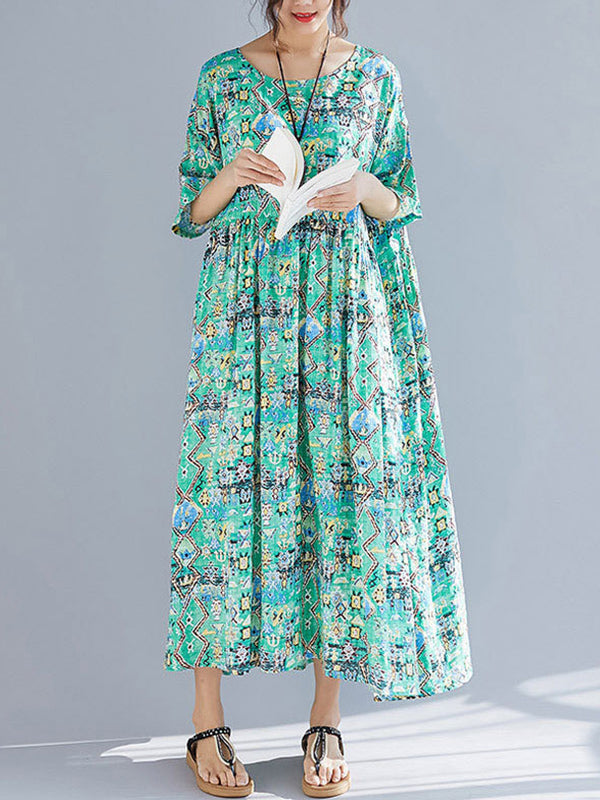 Green Light Smock Dress