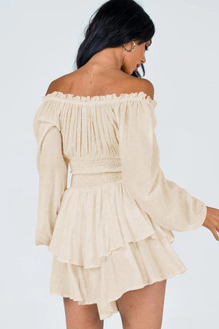 Tiered Swing Skater Romper