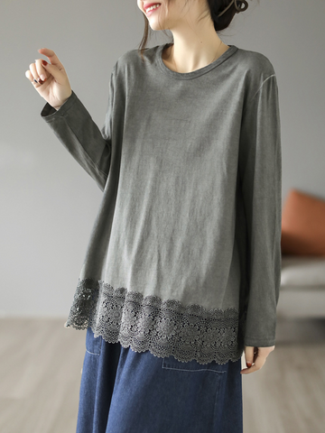 Daily Ritual Cotton Round Neck Top