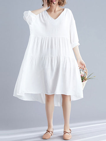 Inspired Spirit Cotton Smock Dress