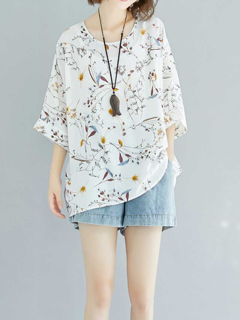 Game of Love Printed Floral Shirt Top