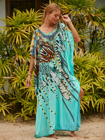 Give Me A Memory Multi-color Kaftan Dress