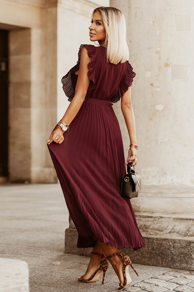 Pleated Maxi Dress