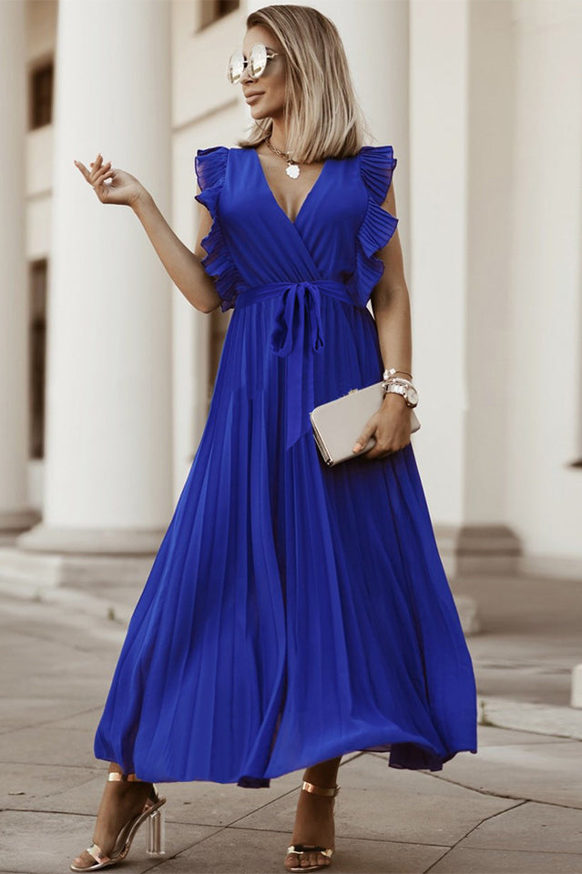 Pleated Maxi Dress