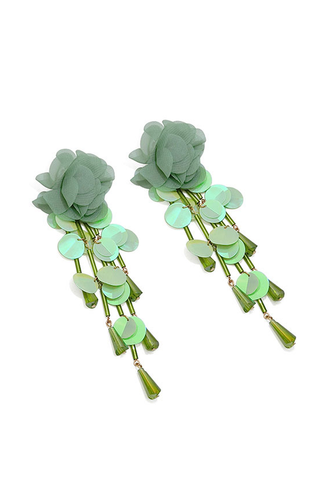 Flower Sequin Earrings