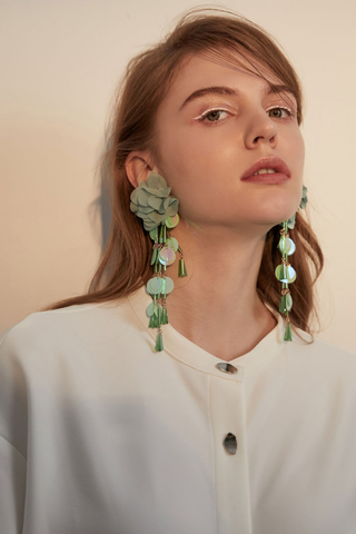 Flower Sequin Earrings