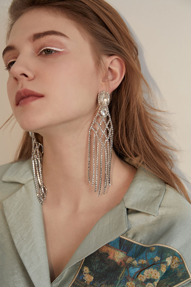 Diamante Statement Earrings