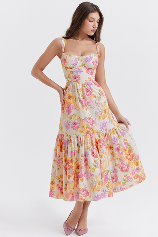 Elia Floral Midi Sundress