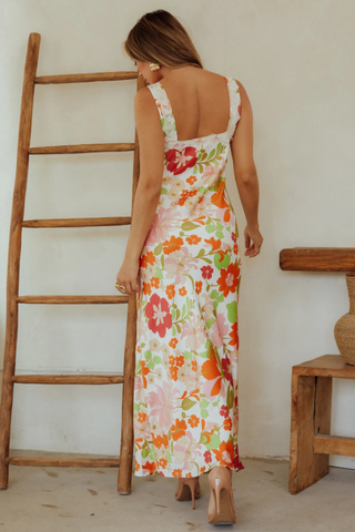 Miara Floral Sleeveless Maxi Dress