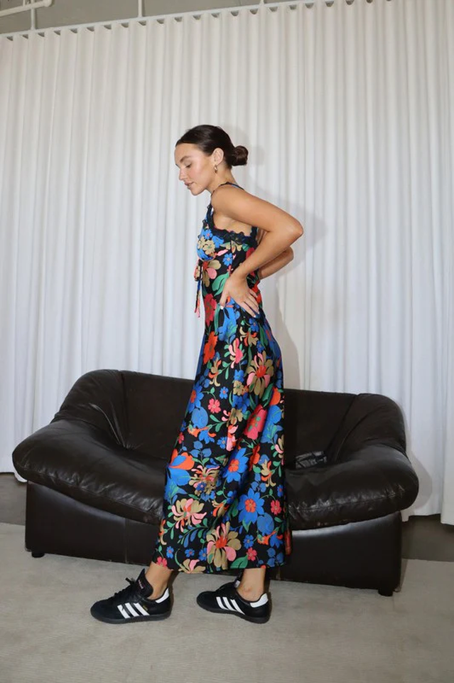 Miara Floral Sleeveless Maxi Dress