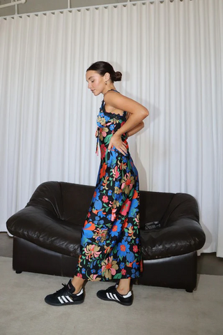 Miara Floral Sleeveless Maxi Dress