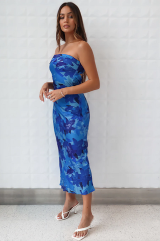 Kyra Satin Midi Dress