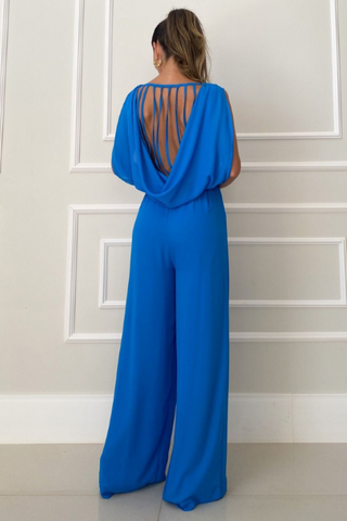 Palazzo Strapy Cut Detail Jumpsuit