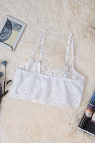 Adjustable Hollow Out Lace Bralette