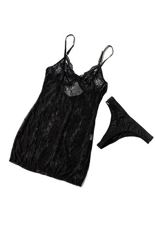 Lace Lingerie Slip Dress