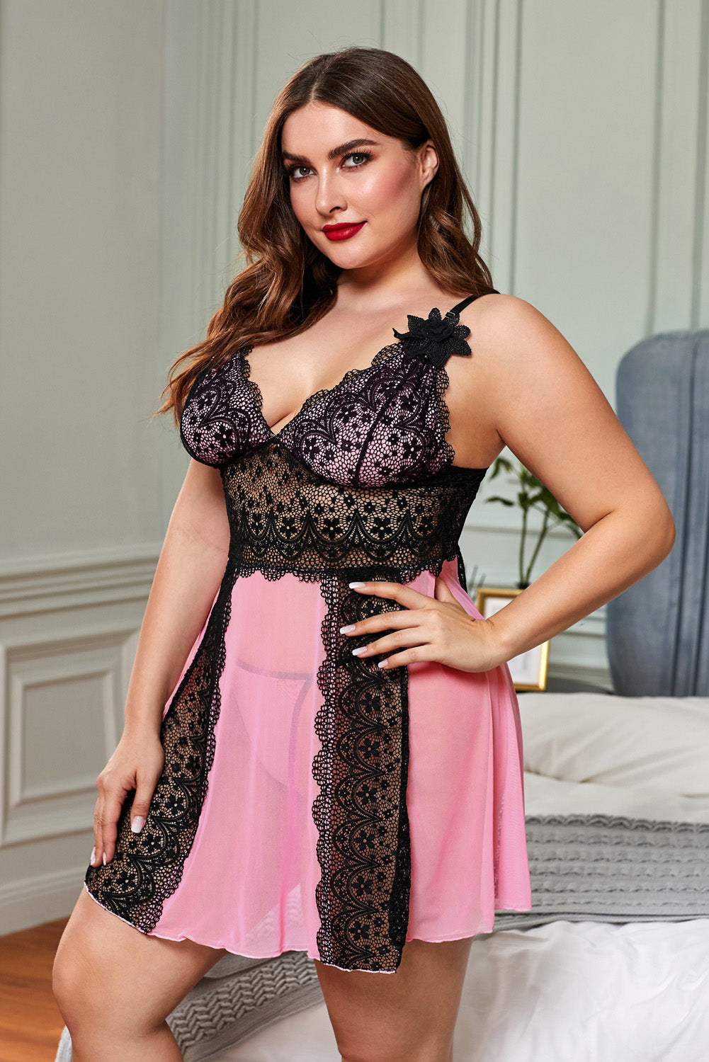 Lace Nightdress Babydoll